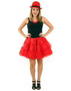 e-carnavalskleding-SYK Petticoat rood 2-laags
