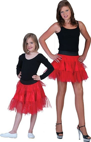 e-carnavalskleding-SYK Petticoat rood Lili kind