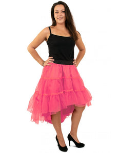 e-carnavalskleding-SYK Petticoat schuin aflopend roze