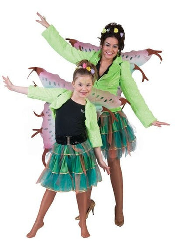 e-carnavalskleding-SYK Petticoat tule rok groen goud