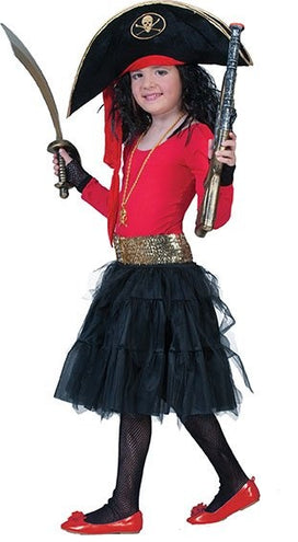e-carnavalskleding-SYK Petticoat zwart Lili kind