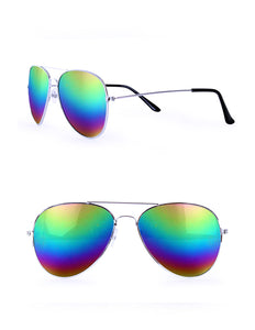 e-carnavalskleding-SYK Pilotenbril olie/spiegelglas regenboog