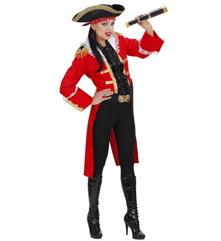 e-carnavalskleding-SYK Piratenjas zwart dames small
