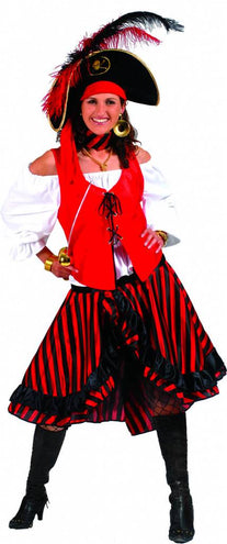 e-carnavalskleding-SYK Piratenpak Jacky dames