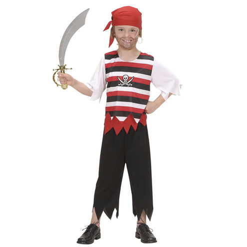 e-carnavalskleding-SYK Piratenpak John kinderen 140cm