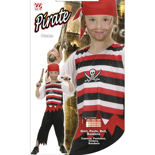e-carnavalskleding-SYK Piratenpak John kinderen 140cm