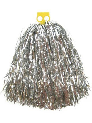 e-carnavalskleding-SYK Pom pom Cheerleader ringgreep zilver populair 80 gr