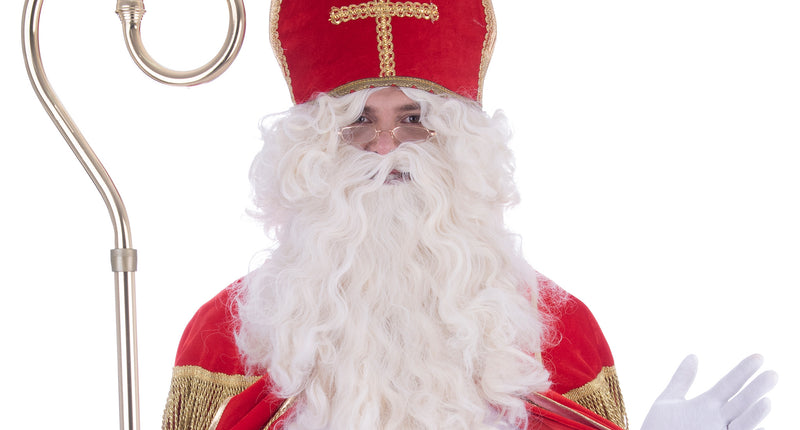 e-carnavalskleding-SYK Pruik en baard Sinterklaas