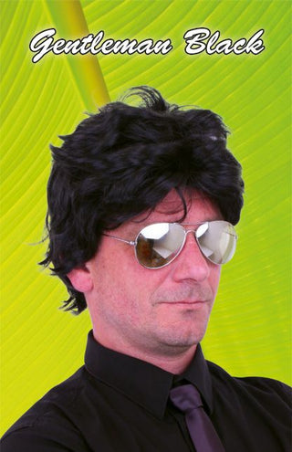 e-carnavalskleding-SYK Pruik Harry zwart