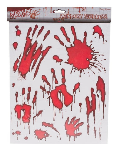 e-carnavalskleding-SYK Raamsticker bloedende handen Halloween