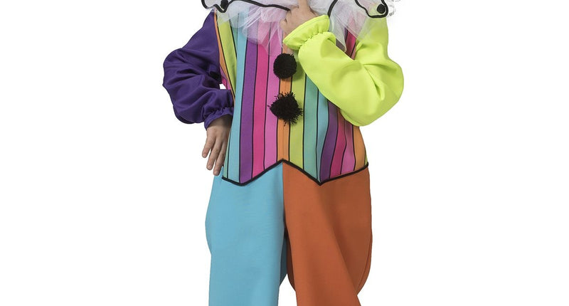 e-carnavalskleding-SYK Regenboog clown pak kinderen unisex