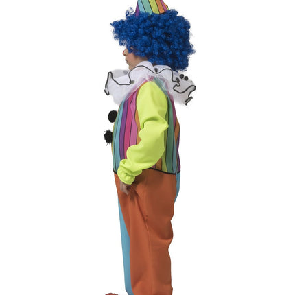 e-carnavalskleding-SYK Regenboog clown pak kinderen unisex