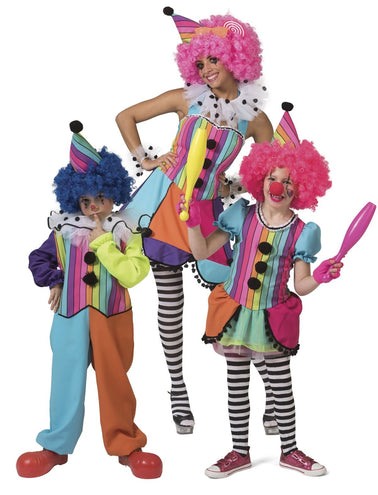 e-carnavalskleding-SYK Regenboog clown pak kinderen unisex