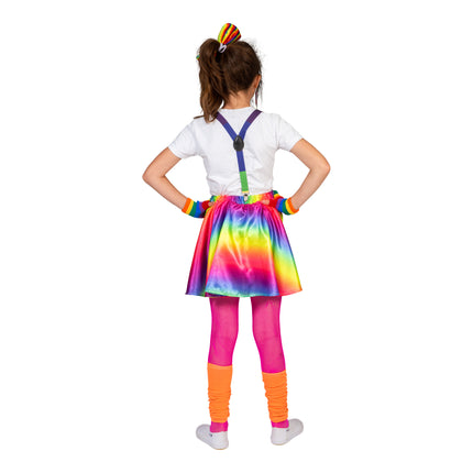 e-carnavalskleding-SYK Regenboog disco rok Suus kinderen
