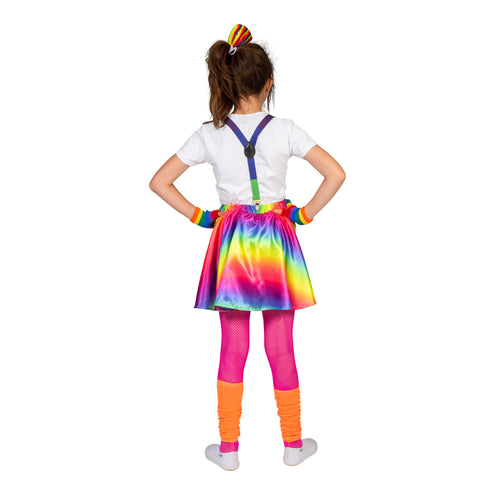 e-carnavalskleding-SYK Regenboog disco rok Suus kinderen