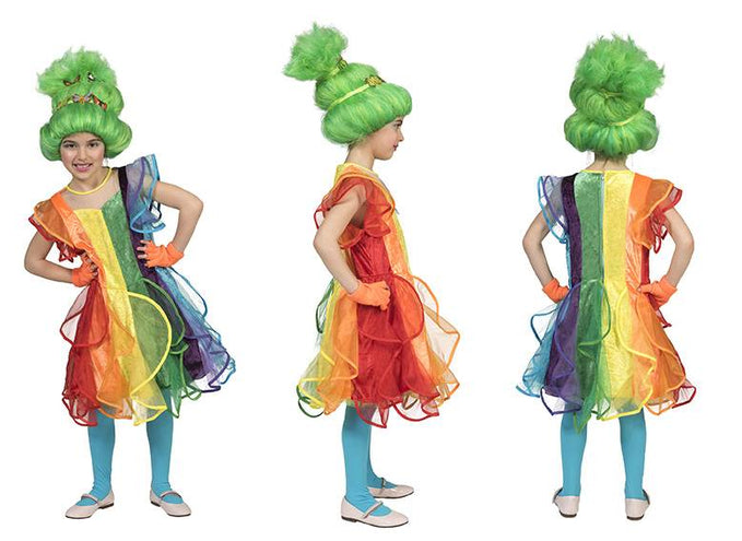 e-carnavalskleding-SYK Regenboog jurkje voor kinderen