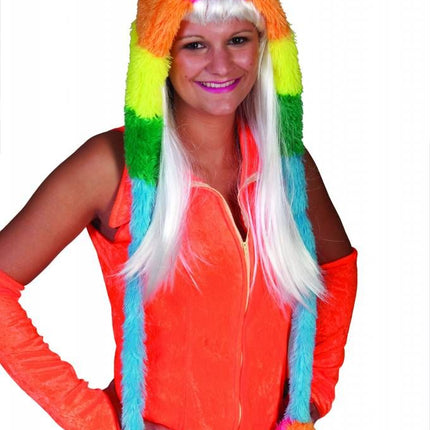 e-carnavalskleding-SYK Regenboog muts