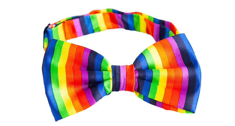 e-carnavalskleding-SYK Regenboog vlinderstrik