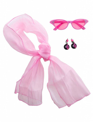 e-carnavalskleding-SYK Retro set roze 3dlg