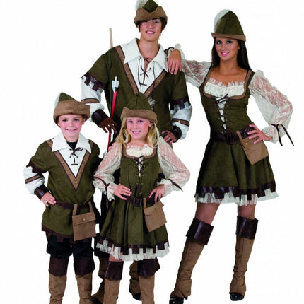 e-carnavalskleding-SYK Robinhood pak voor dames