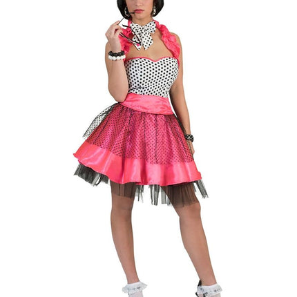 e-carnavalskleding-SYK Rock'n Roll jurk roze