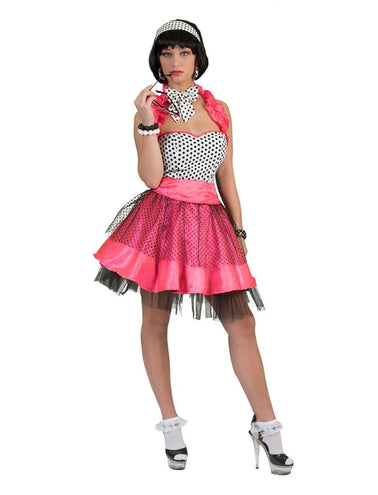 e-carnavalskleding-SYK Rock'n Roll jurk roze
