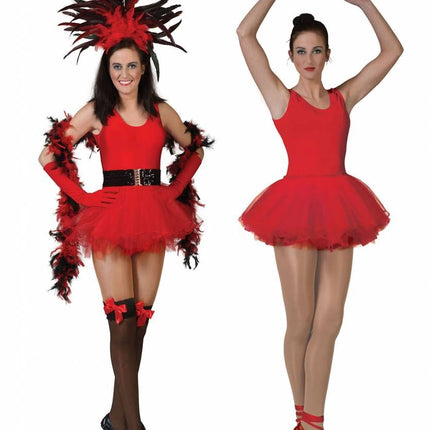 e-carnavalskleding-SYK Rode ballerina jurkjes