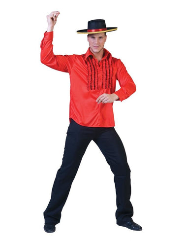 e-carnavalskleding-SYK Rode disco blouse