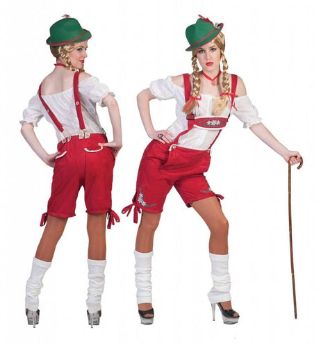 e-carnavalskleding-SYK Rode lederhosen voor dames