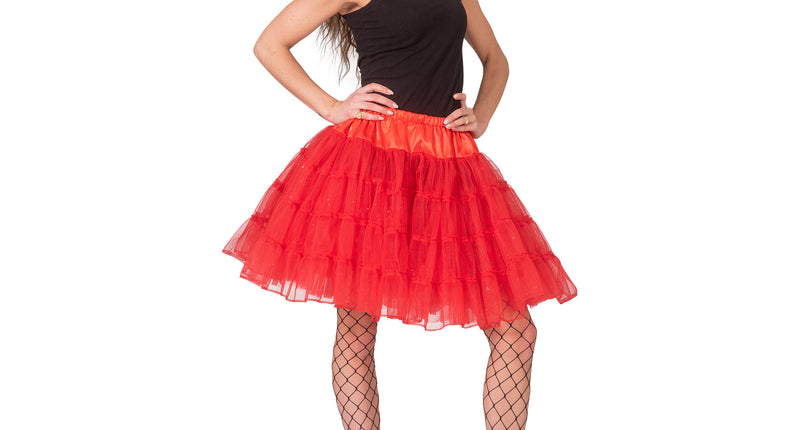 e-carnavalskleding-SYK Rode petticoat Tess dames