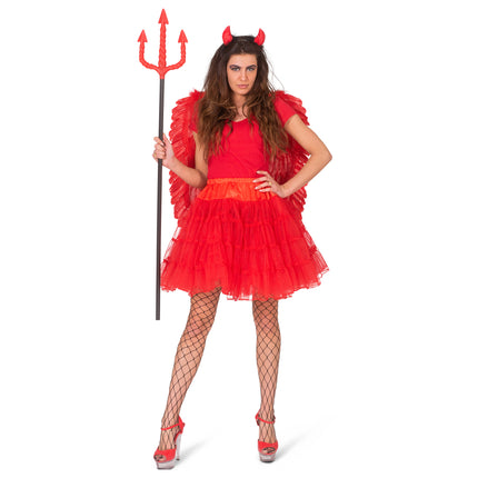 e-carnavalskleding-SYK Rode petticoat Tess dames