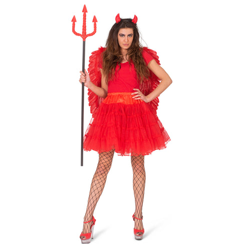 e-carnavalskleding-SYK Rode petticoat Tess dames