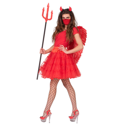 e-carnavalskleding-SYK Rode petticoat Tess dames