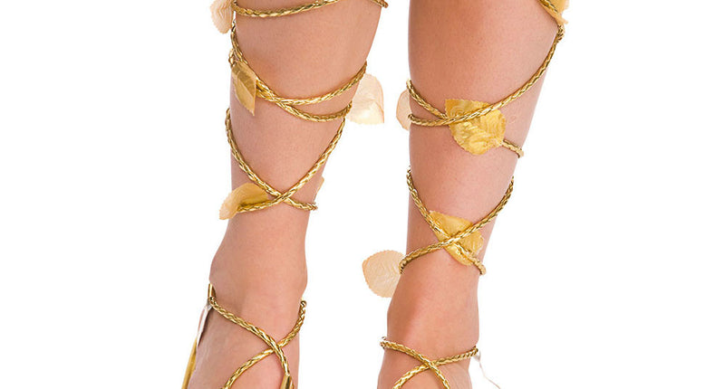 e-carnavalskleding-SYK Romeinse sandalen met blaadjes