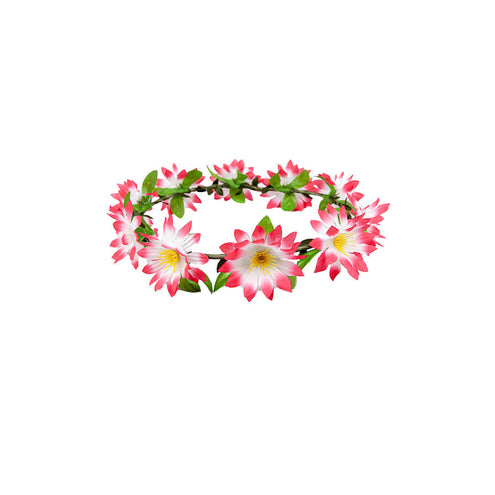 e-carnavalskleding-SYK Roze bloemen hoofdband