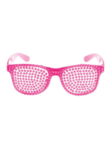 e-carnavalskleding-SYK Roze bril met diamanten