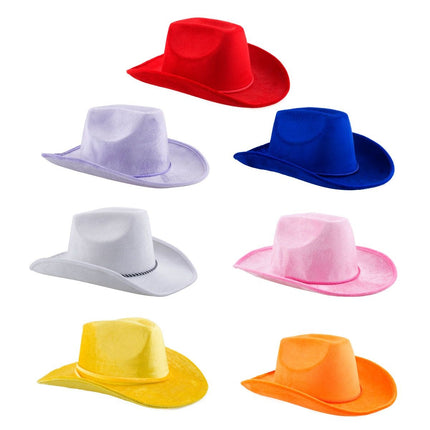e-carnavalskleding-SYK Roze cowboyhoed