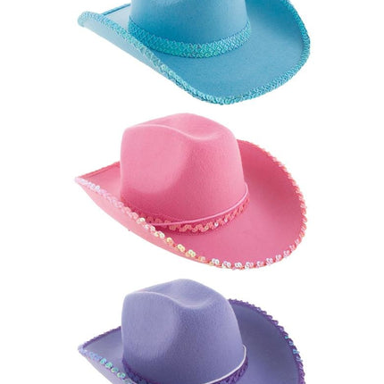 e-carnavalskleding-SYK Roze cowboyhoed Saar