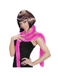 e-carnavalskleding-SYK Roze/ fuchsia boa dun