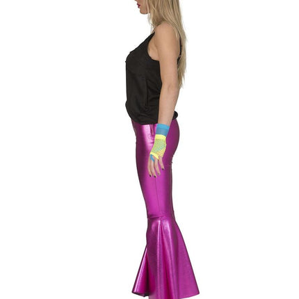 e-carnavalskleding-SYK Roze Fuchsia disco Fever broek dames