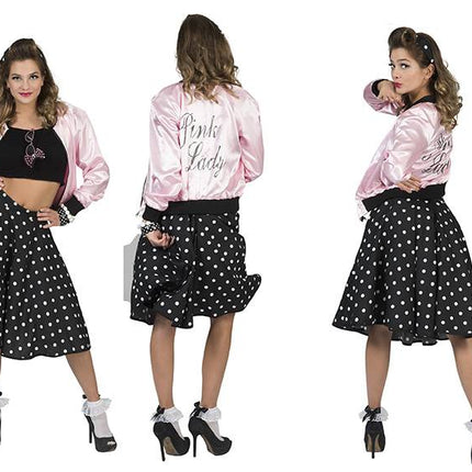 e-carnavalskleding-SYK Roze Grease jasje Pink lady