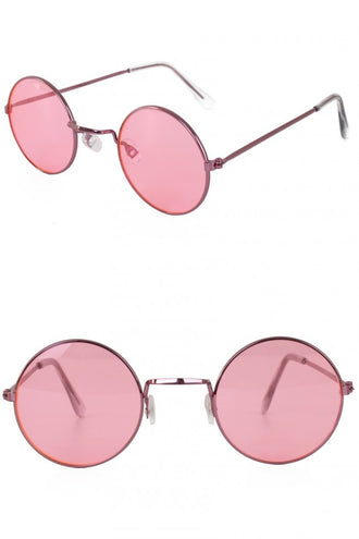 e-carnavalskleding-SYK Roze hippie bril