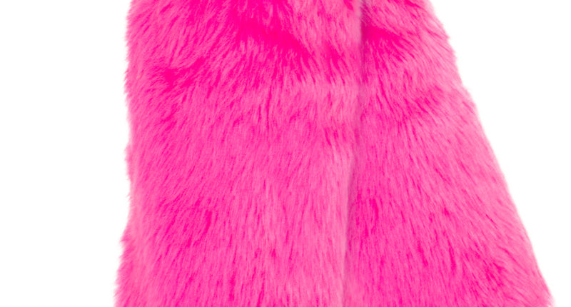 e-carnavalskleding-SYK Roze pluche Beenwarmers