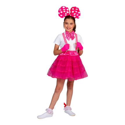 e-carnavalskleding-SYK Roze/Fuchsia tule rok Sterre kinderen
