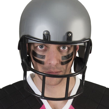 e-carnavalskleding-SYK Rugby helm grijs