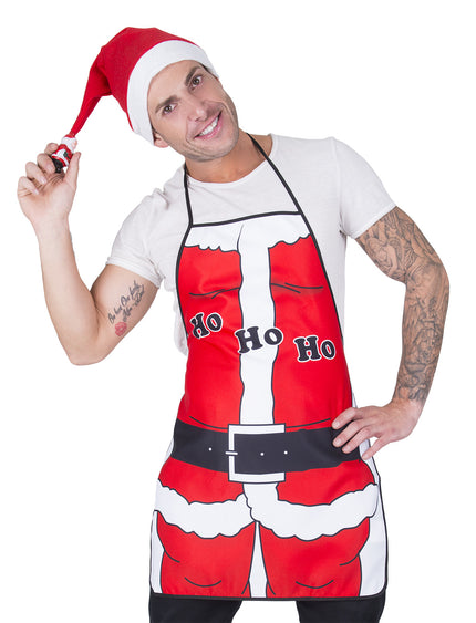 e-carnavalskleding-SYK Schort kerstman Peter