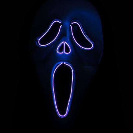 e-carnavalskleding-SYK Scream masker met licht
