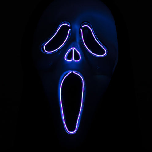e-carnavalskleding-SYK Scream masker met licht