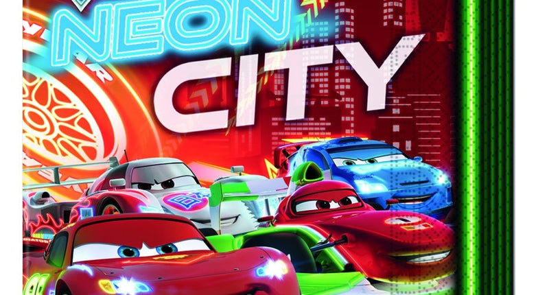 e-carnavalskleding-SYK Servetten Cars Neon 20 stuks