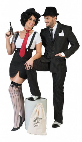 e-carnavalskleding-SYK Sexy Bonnie van Clyde jurkjes